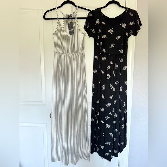 Maternity Maxi Dresses Black and White bundle - Picture 3 of 15